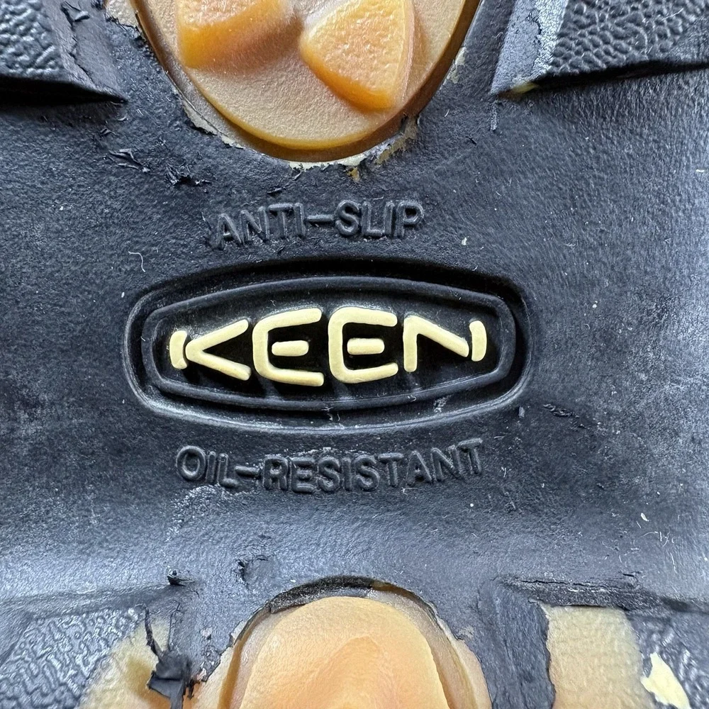 KEEN Presidio Classic Brown Leather Hiking Shoes Men's Size 9.5M, Rubber Soles